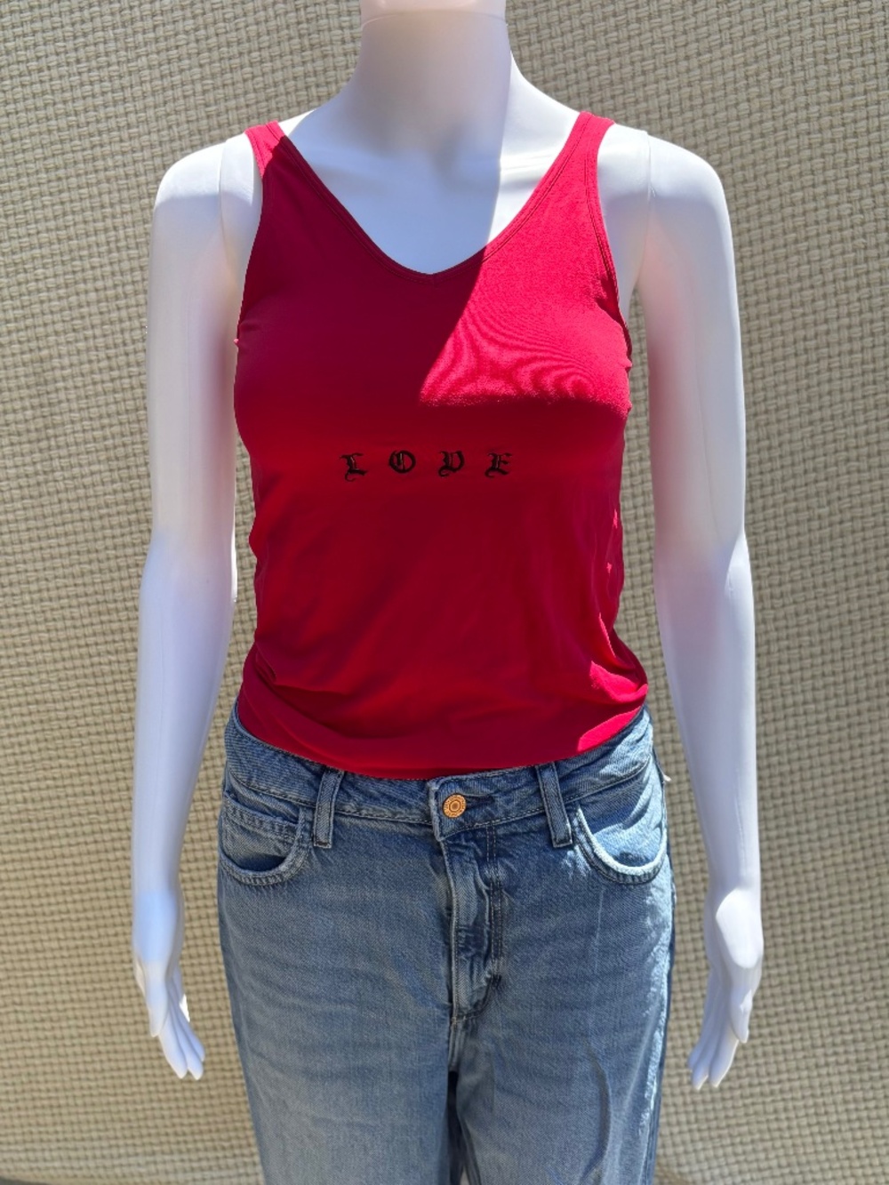 Halogen Emo Grunge Scene V Neck Tank Top (L)